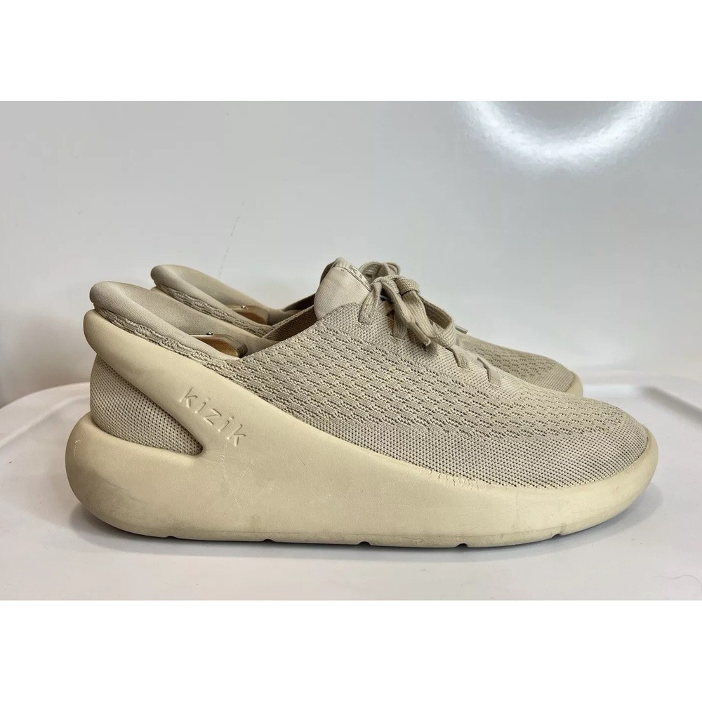 Kizik Roamer Knit Shoes Beige Sand Hands Free Slip On / Men's 10.5